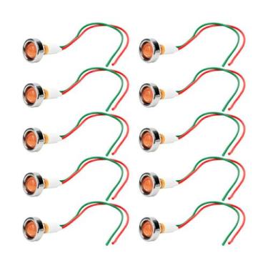 Imagem de 10x Lâmpada Sinaleiro Olho de Boi Xd10-7 / 24v - Amarelo - CHIPSCE