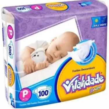 Imagem de KIT 3 FRALDA INFANTIL VITALIDADE BABY P/100 = 300un - KAIRÓS