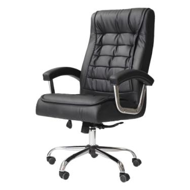 Imagem de Cadeira de Escritório Presidente BIG Premium com estofado almofadado em couro, marca Axxon Pro