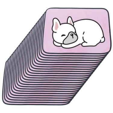 Imagem de 24 Caminhas para Cães e Gatos Dobrável 200 Lavagens 70x50 Rosa Antipul