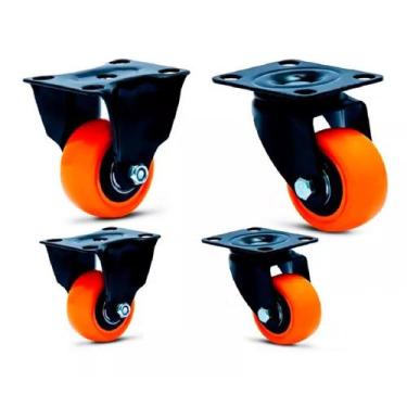 Imagem de 4 Rodinhas Rodízio Giratória Roda Reforçada 40mm 200kg - Best