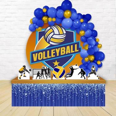 Imagem de kit festa painel redondoDecoração Volei 1,50 Diâmetro - IMPAKTO VISUAL