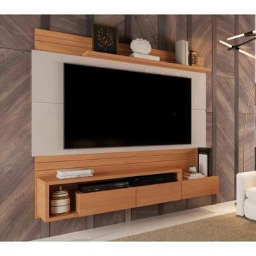 Imagem de Painel Para TV até 72" Off White / Nature - Murano Gemai - moveis germ