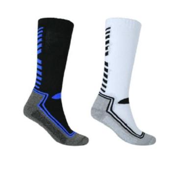 Imagem de Kit 2 Pares de Meias Ciclismo Corrida Cano Longo Papilloo - centope