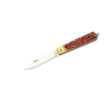 Imagem de Canivete Aço Inox Lâmina Com Ponta 80x14mm - Brasfort