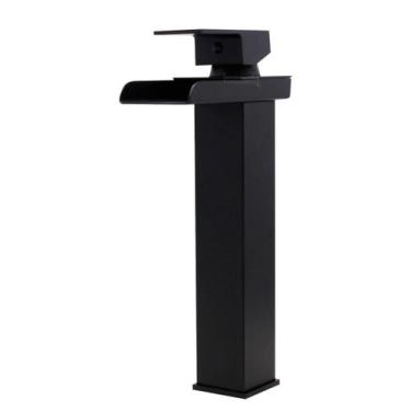 Imagem de Torneira Monocomando Quadrada Calha Metálica Alta Black 2338 - Império