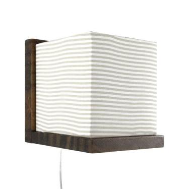 Imagem de Arandela Escura Cubinho Bege Quarto Bebê Infantil Menino Menina - Poti