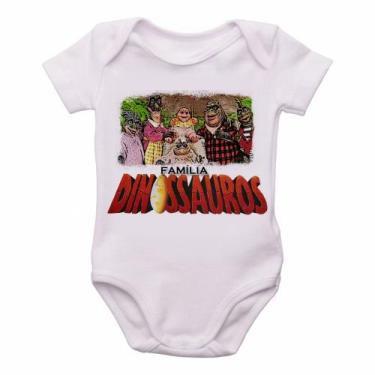 Imagem de body nenê criança roupa bebê Família Dinossauro  - Empório Dutra, G   