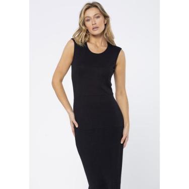 Imagem de Vestido Longo Regata Malha Preto - Amazonia Vital