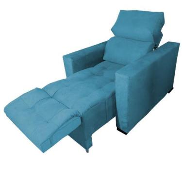 Imagem de Poltrona Do Papai Retrátil e Reclinável Madri -Turquesa - Moveis Águia