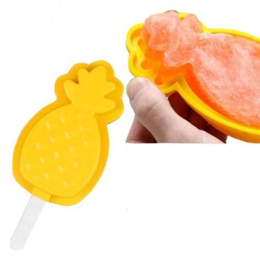 Imagem de Forma de Silicone para Picolé e Sorvete Modelo Abacaxi - Wincy Casa