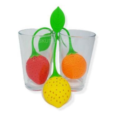 Imagem de 10 Unidades Coador Infusor Em Forma De Frutas Silicone - Novo Seculo