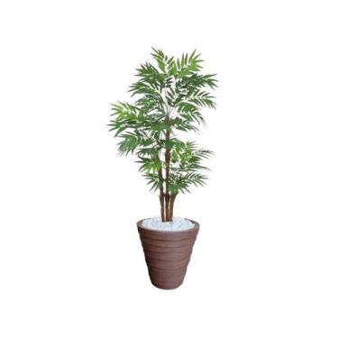 Imagem de Planta Artificial Árvore Palmeira Phoenix 1,77m kit + Vaso Redondo D. 