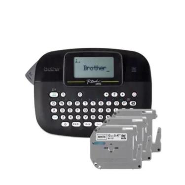 Imagem de Rotuladora Eletrônico Brother PTM95BK + 03 mk231 gen