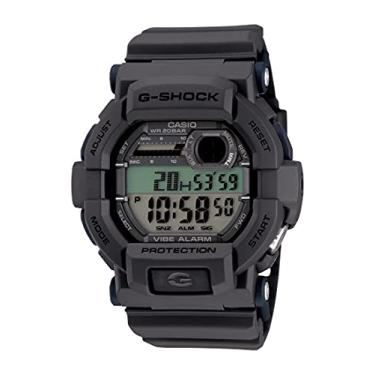 Imagem de Casio Relógio G-Shock de quartzo com pulseira de resina, cinza, 18 (modelo: GD350-8), preto, Multi, GD-350-8CR, GD-350-8CR