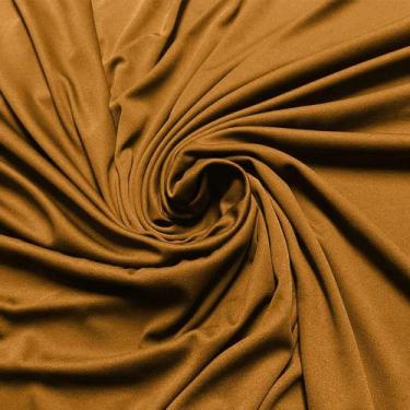 Imagem de tecido helanca malha gel 3 metros Mostarda - retalho e cia