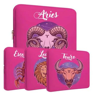 Imagem de Luva protetora Rosa para notebook ou tablet de até 15 Polegadas Estamp