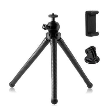 Imagem de Tripé Articulado para Celular / GoPro / Câmeras Compactas  25cm - FUNP
