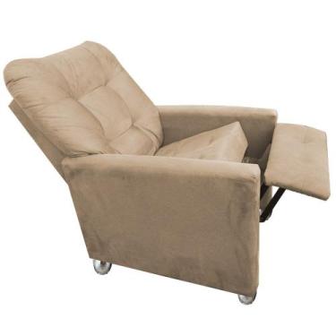 Imagem de  Poltrona Reclinavel Amamentação  Sabrina Capuccino  - BEATRIZ DECOR