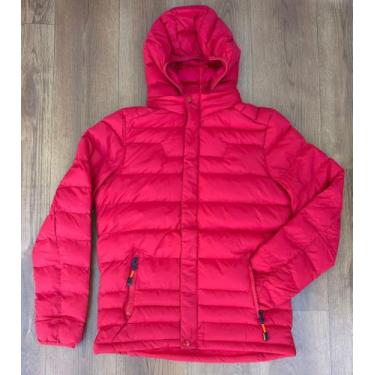 Imagem de Jaqueta Puffer Acolchoada Nylon Impermeável Forrada C/pelos Capuz Remo