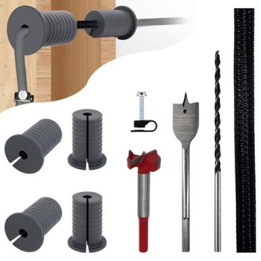 Imagem de Kit de roteamento de cabos Starlink de 4 peças para orifício de parede de 2,5 cm, ilhós de parede Starlink, ilhós de silicone perfurado, ilhós de perfuração de cabo (kit de instalação de cabos