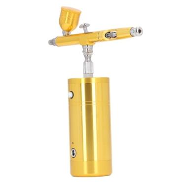 Imagem de Jogo do Aerógrafo Liga de Alumínio, Pistola Recarregável Escova de Ar para a Coloração do Modelo, Pintura, Projetos do Prego, Decoração do Bolo