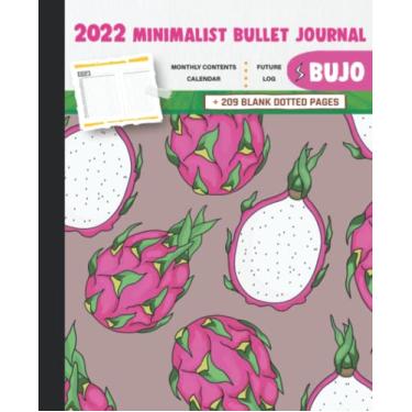 Imagem de 2022 Minimalist Bullet Journal/BUJO with Sweet Dragon Fruit For Kids And Girls Cover: Basic Bujo | Classic Bullet Journal Help You Organize Your ... And Dotted Pages | 240 Pages | 7.5 * 9.25