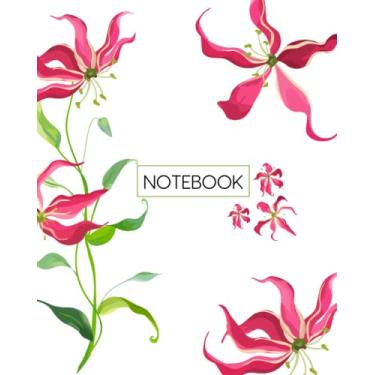 Imagem de Notebook: Gloriosa Lily (Karthigai Poo) - Fire Lily - Flower: Beautiful Gloriosa Lily Flower Notebook Blank Lined Journal