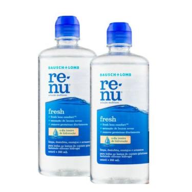 Imagem de Kit 2 Renu Fresh Solução Multiuso para Lentes de Contato Gelatinosas e
