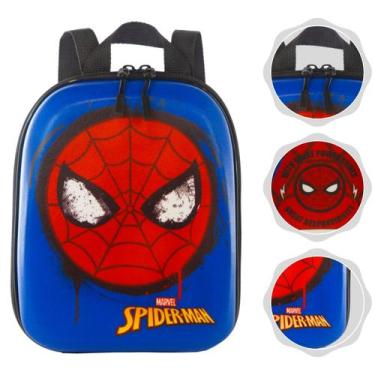 Imagem de Mochila Lancheira Infantil com Alças e Relevo 3D - Max Toy , Spider Ma
