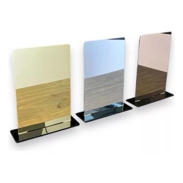 Imagem de Kit 3 Troféus - Dourado, Prata E Bronze 10x15cm C/base Preta - CNC Sor