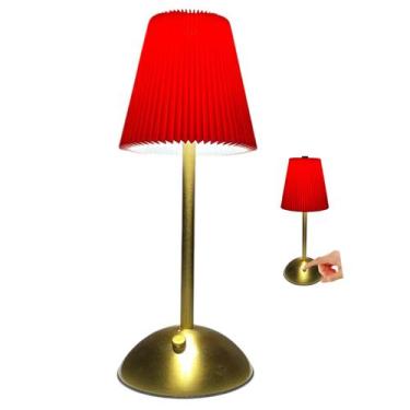 Imagem de Lumianaria de Mesa 3 Tons LED Controle de Intensidade Bateria Recarreg