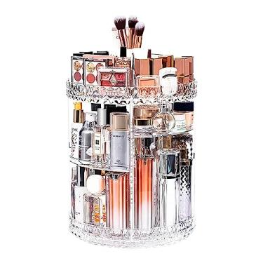 Imagem de Organizador Grande Porta Maquiagem Acrílico 360° Giratório