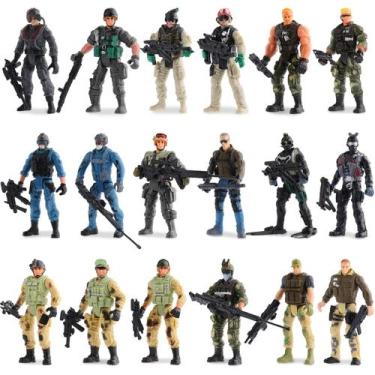 Imagem de Soldados Skylety Special Forces - 18 Figuras de Ação (10cm)