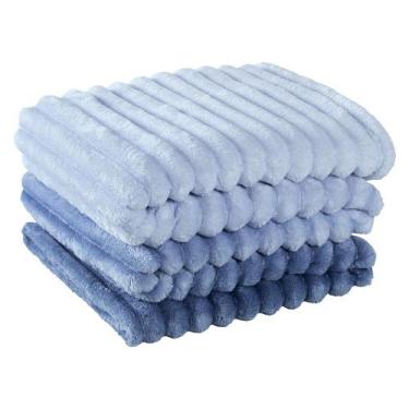 Imagem de Cobertor Coberta Fluflu Queen Ultrasoft Alto Relevo Dupla Face - Sky -