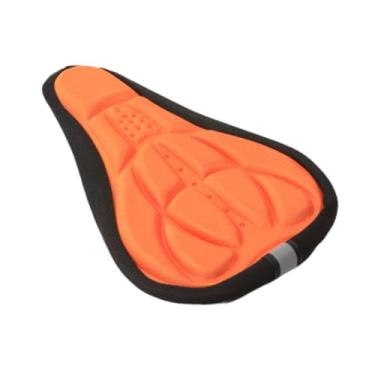 Imagem de simhoa Bicicleta Seat Capa Tampa da bicicleta Tampa de assento 3D Simples Practical confortável confortável acolchoado Bicicleta Cushion Cycling Road Bike, Laranja