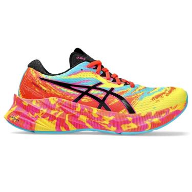 Imagem de Tênis Asics Novablast 3 Color Injection Feminino - Rosa+Amarelo