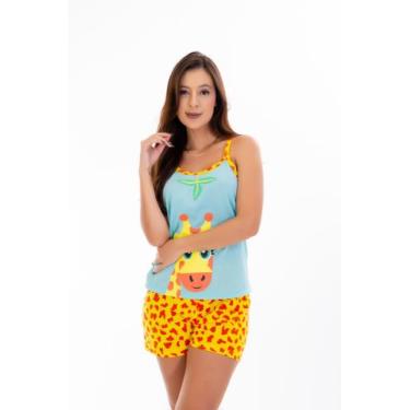 Imagem de Baby Doll Estampado Adulto Feminino Alça Fina Pijama Curto - Use.d, Gi