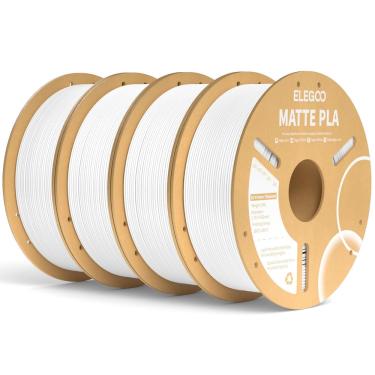 Imagem de Filamento para impressora 3D elegoo Matte pla White 4 kg 1,75 mm