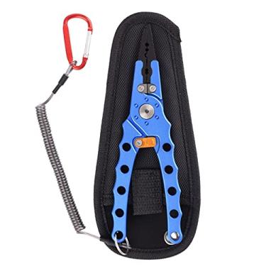 Imagem de Alicate de pesca, ferramentas de pesca de liga de alumínio, equipamento de pesca resistente à água salgada, cortadores de carboneto de tungstênio, alicate de anel dividido multifuncional, cortador de