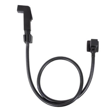 Imagem de Ducha Higiênica Quadrada Banheiro Preto Registro Metal Black Fosco Alta Durabilidade Acabamento Premium