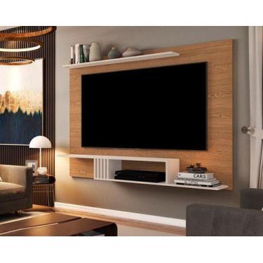 Imagem de Painel Luxo 1.6 Tvs até 55 Freijó  Off White  - Móveis Aqui