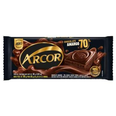 Imagem de Tablete de Chocolate Amargo 70% 80g - Arcor