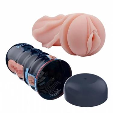 Imagem de Masturbador Lanterna Vacuum Cup Vagina Textura Realista, Prazer Discreto, Sensações Intensas