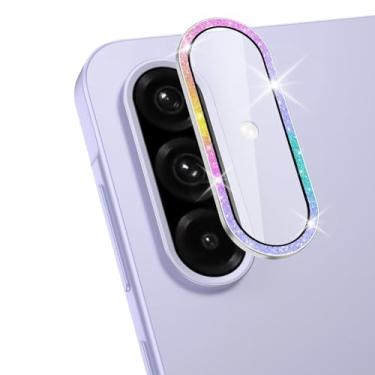 Imagem de Avocase Protetor de lente de câmera Samsung Galaxy A26/A36/A56, anel de metal individual, capa de lente de vidro temperado, [forte adsorção] Capa de lente transparente HD ultrafina resistente a