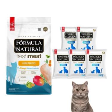 Imagem de Kit Especial Pet Com 5 Rações Fórmula Natural Fresh Meat Para Gatos Ad