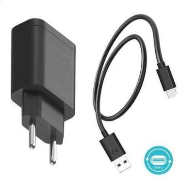 Imagem de Carregador compativel Motorola Turbo Power 15W Tipo usb-c c/ Cabo Pret