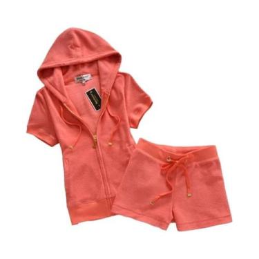 Imagem de Conjunto Feminino De Moletom Com Capuz E Shorts De Verão Macio E Confo