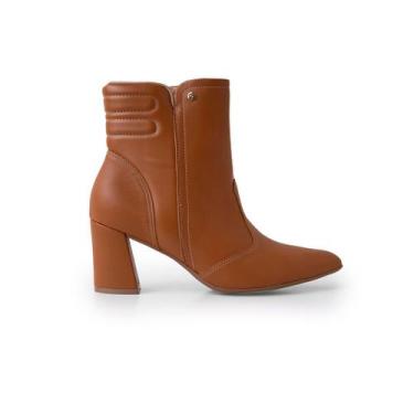 Imagem de Bota Luiza Cano Curto Salto Alto Conhaque - Piccadilly, 38