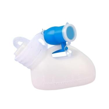 Imagem de Zialofi Frasco coletor de urina masculino com tampa e mangueira, reutilizável, prático e à prova de vazamentos, 3000ml para acampamento de idosos, Branco, com Mangueira de 2m